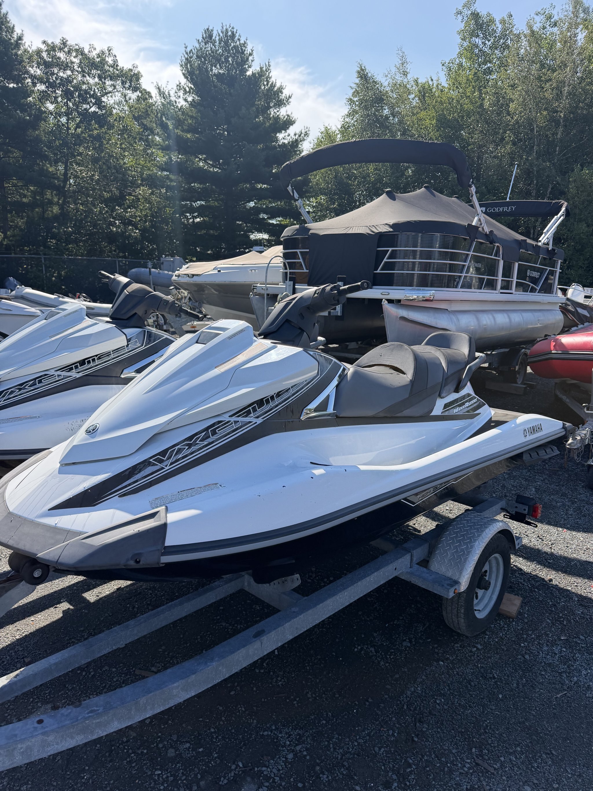 AS IS Two 2016 Yamaha VX Waverunners on Double Trailer