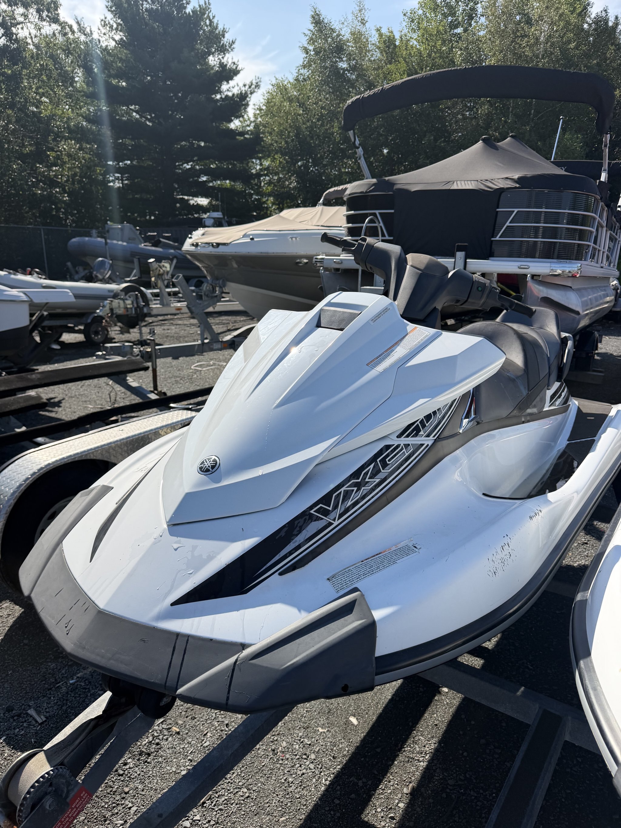 AS IS Two 2016 Yamaha VX Waverunners on Double Trailer