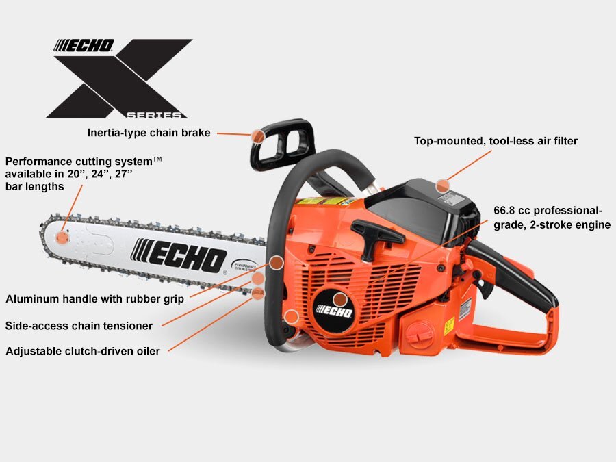 ECHO 67 CC CHAINSAW 27 B/C