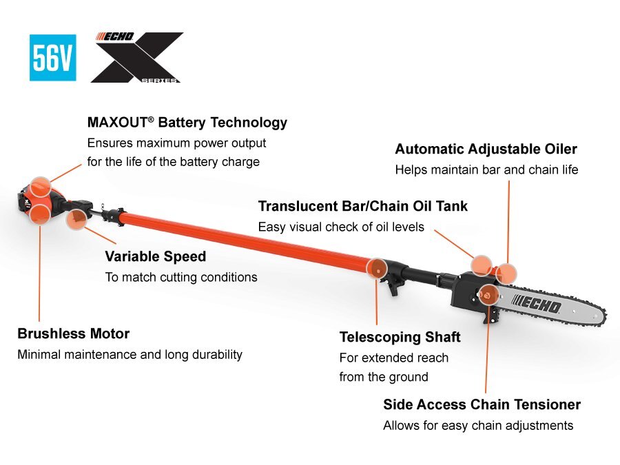 ECHO 56V TELESCOPING PRUNER KIT
