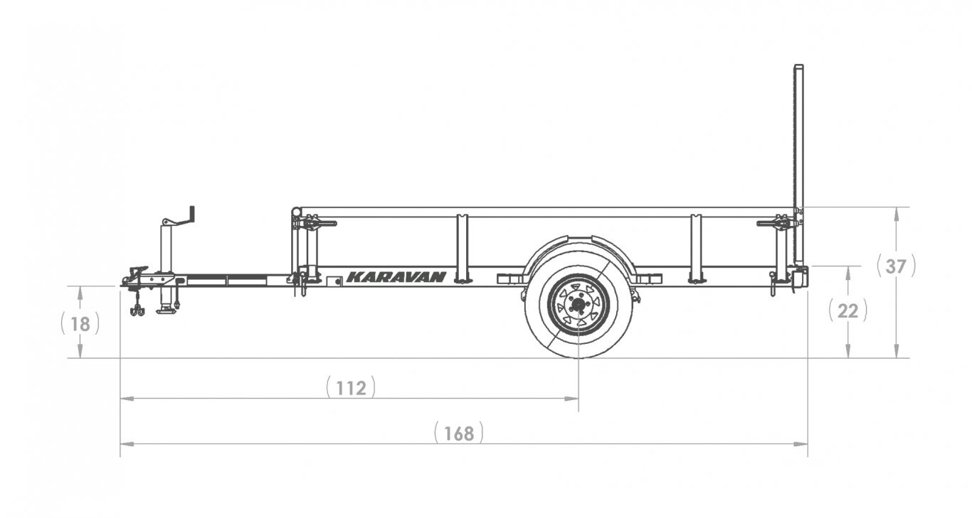 Karavan 6 X 10 FT. STEEL UTILITY TRAILER