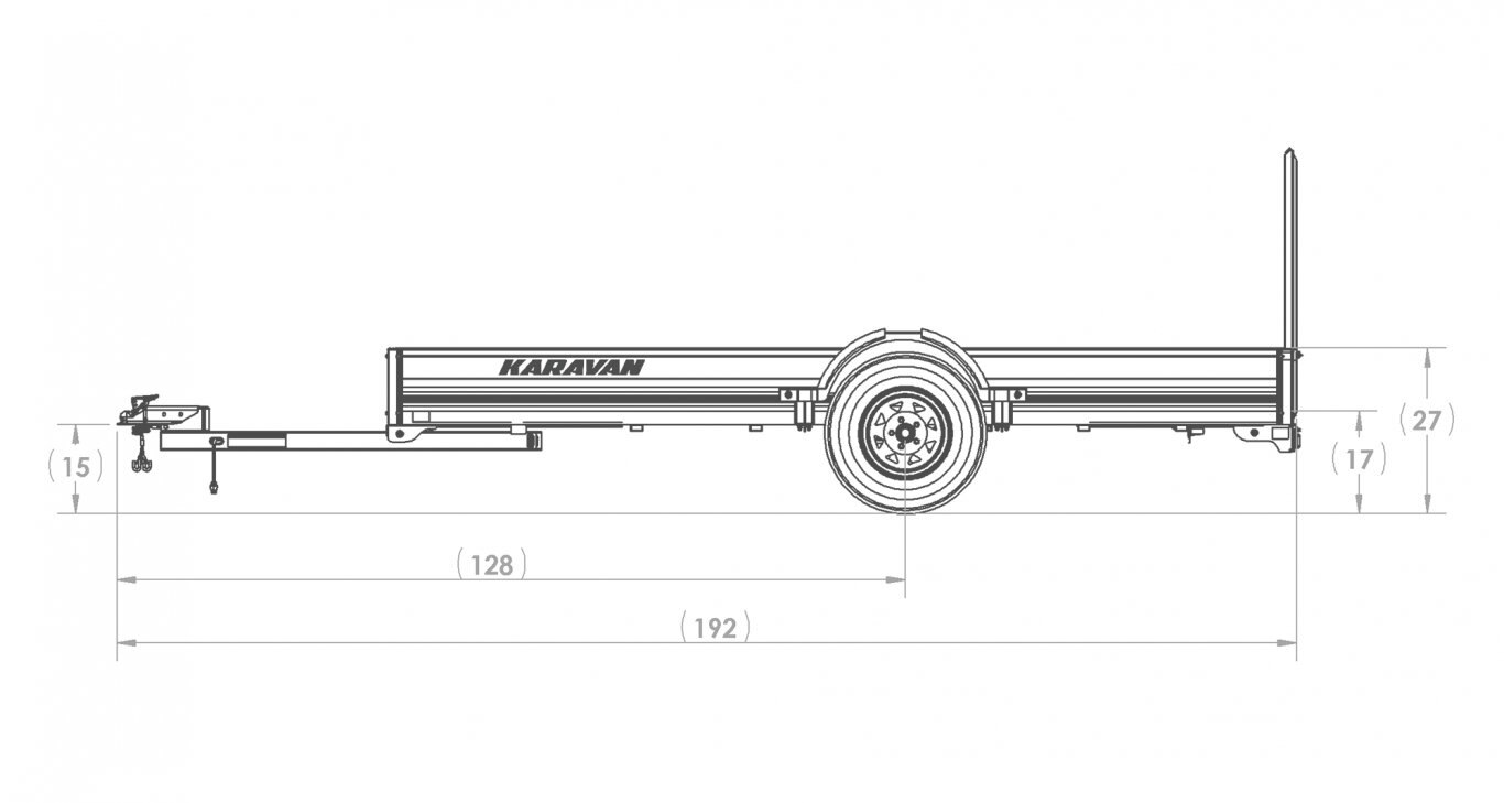 Karavan 6 X 12 FT. ALUMINUM UTILITY TRAILER