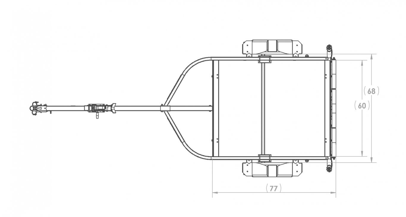 Karavan SINGLE AXLE 1500# DRIFT BOAT TRAILER