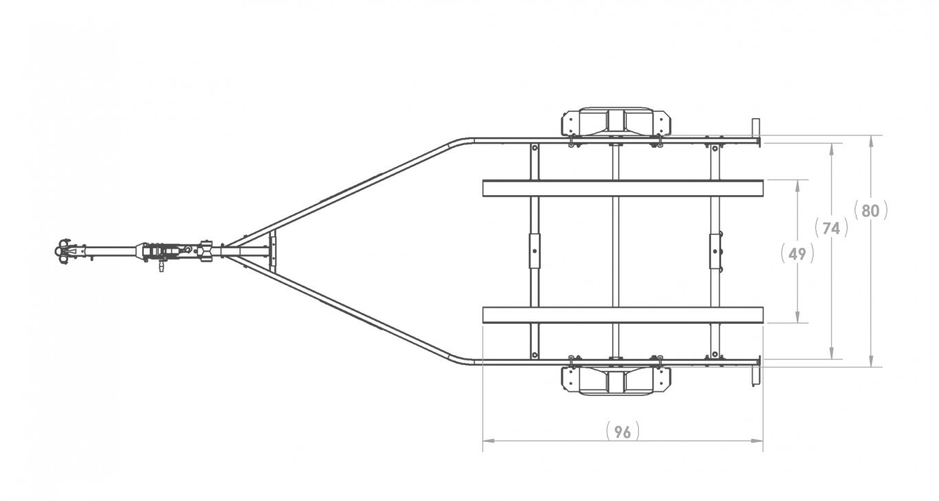 Karavan SINGLE AXLE 2400# BUNK TRAILER