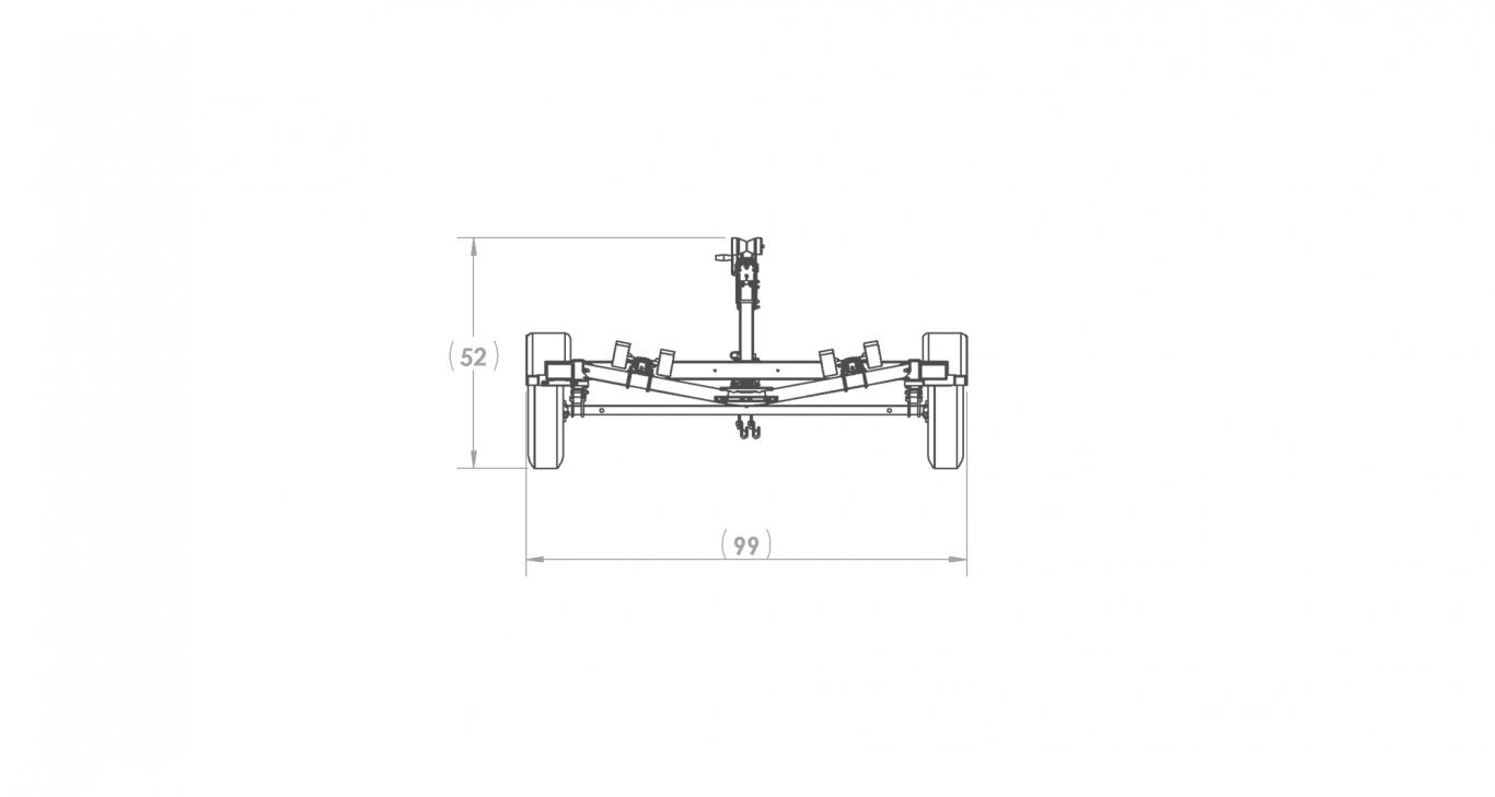 Karavan SINGLE AXLE 3100# ROLLER TRAILER