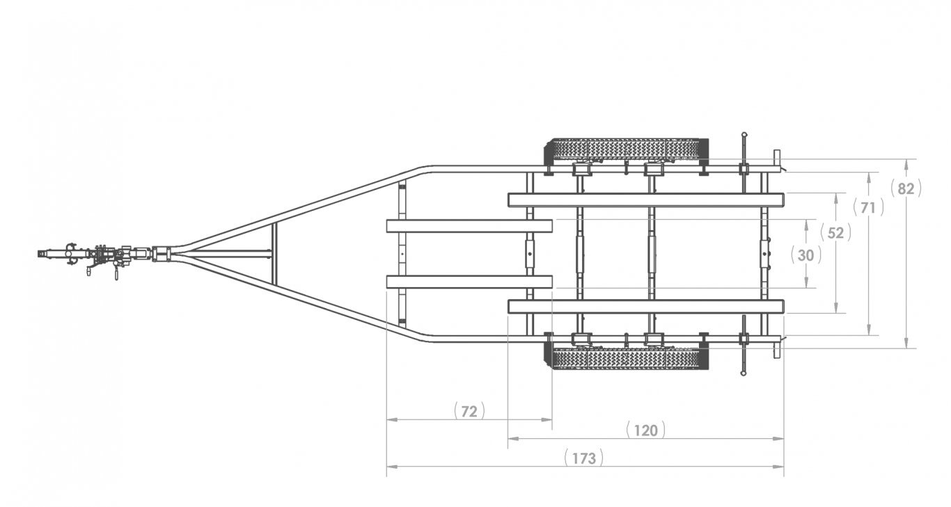 Karavan TANDEM AXLE ALUMINUM 5800# BUNK TRAILER