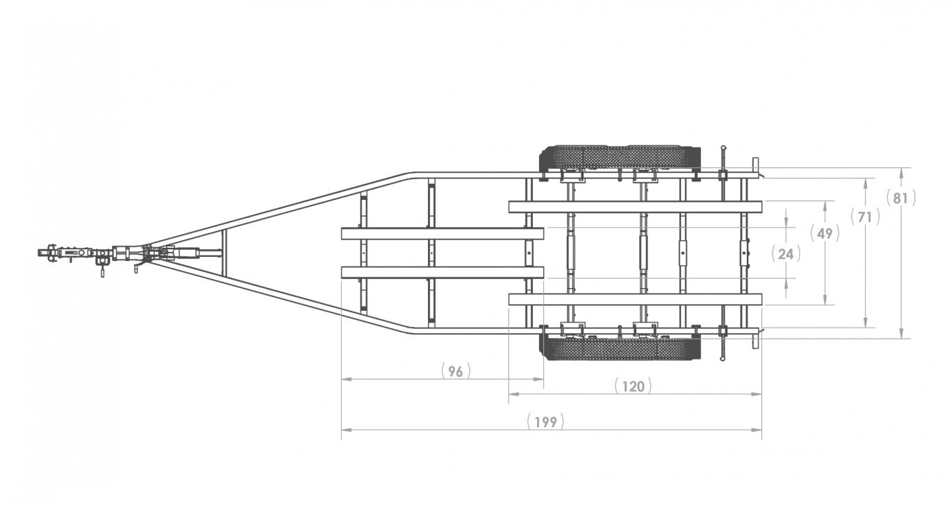 Karavan TANDEM AXLE ALUMINUM 8600# BUNK TRAILER