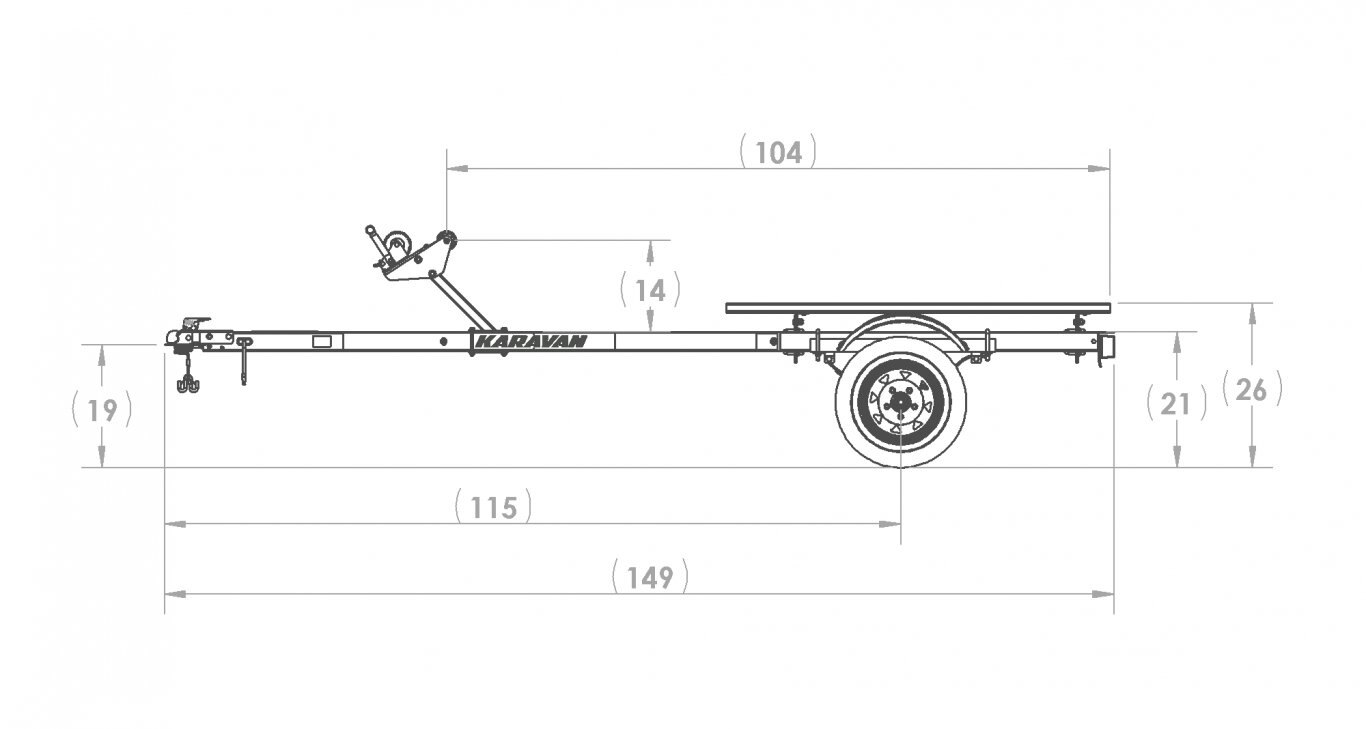 Karavan DOUBLE WATERCRAFT STEEL TRAILER