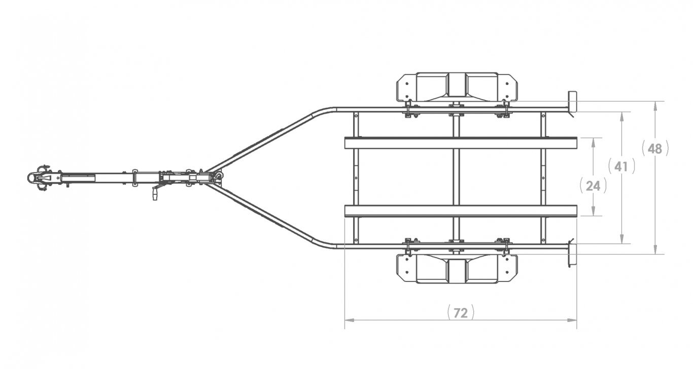 Karavan SINGLE WATERCRAFT STEEL TRAILER W/ STEP FENDER