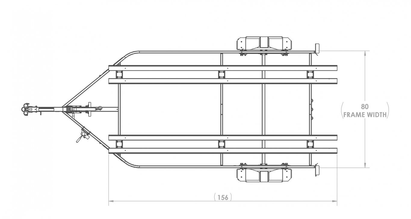 Karavan SINGLE AXLE MINI PONTOON TRAILER