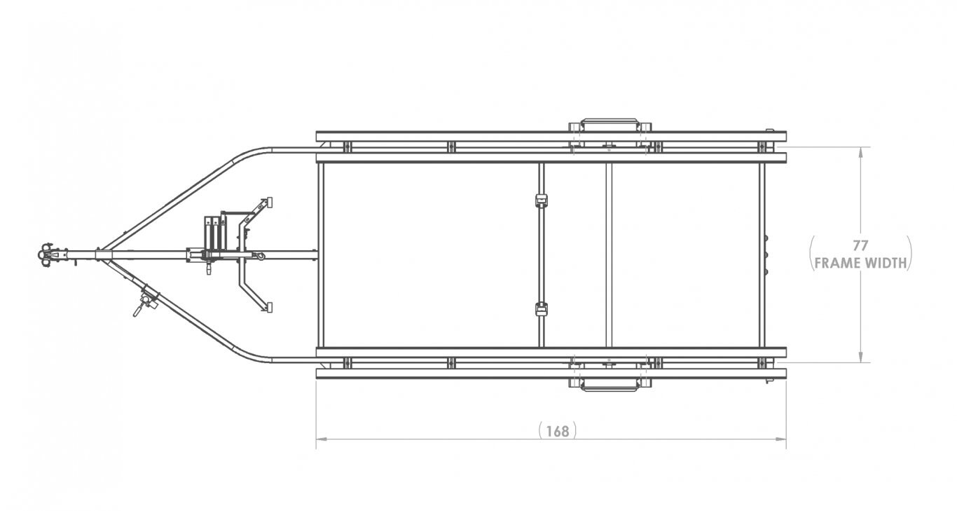 Karavan SINGLE AXLE SMALL PONTOON TRAILER