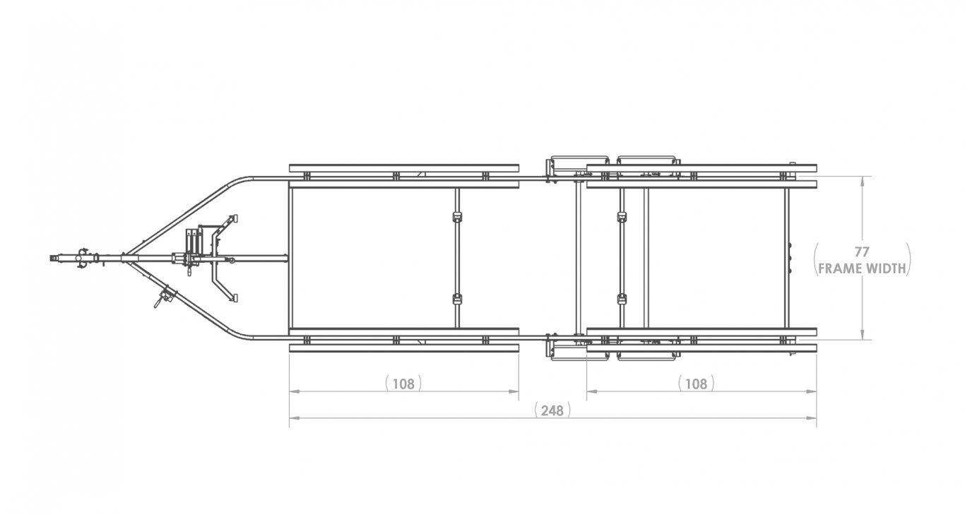 Karavan TANDEM AXLE LARGE PONTOON TRAILER