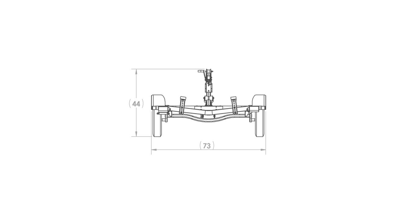 Karavan Single Axle 1250# Wide Bunk Trailer