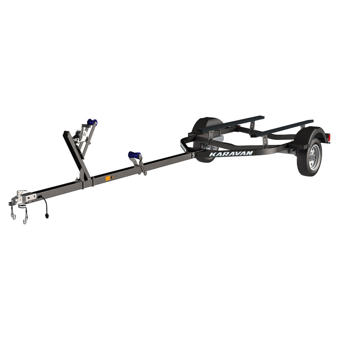 Karavan Single Axle 1250# Wide Bunk Trailer