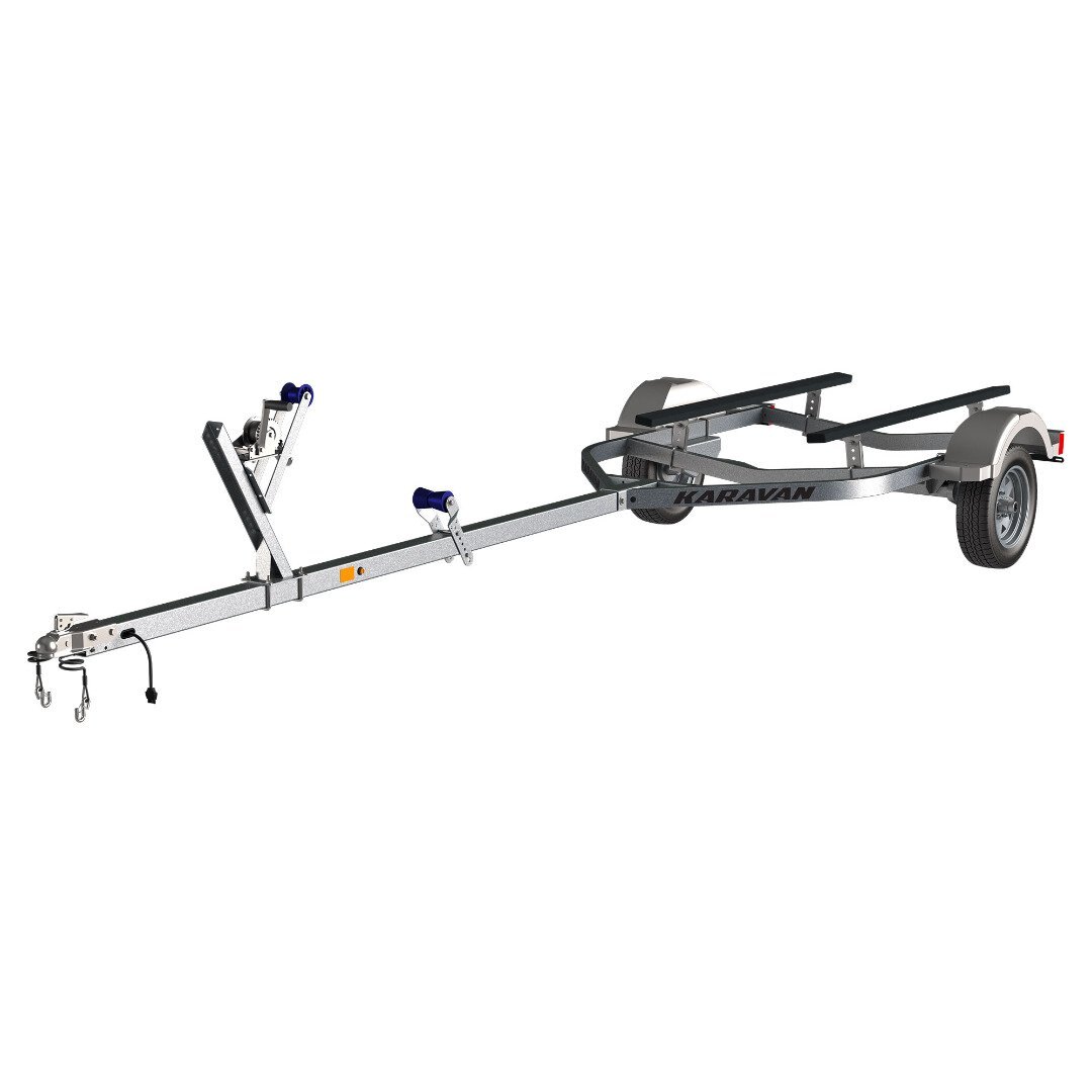 Karavan Single Axle 1250# Wide Bunk Trailer