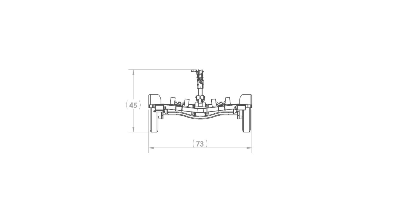 Karavan Single Axle 1500# Wide Roller Trailer