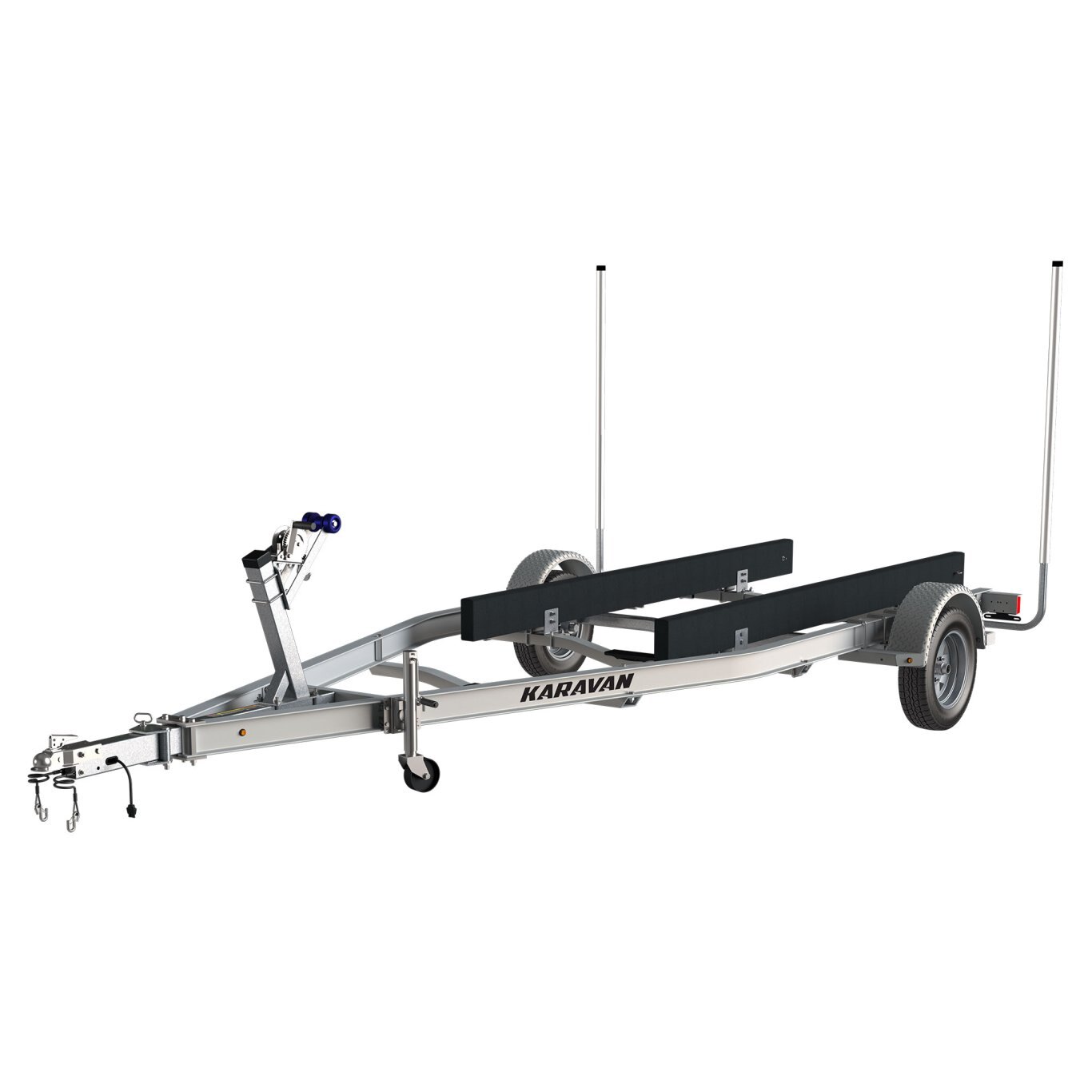 Karavan Single Axle Aluminum 2450# Bunk Trailer