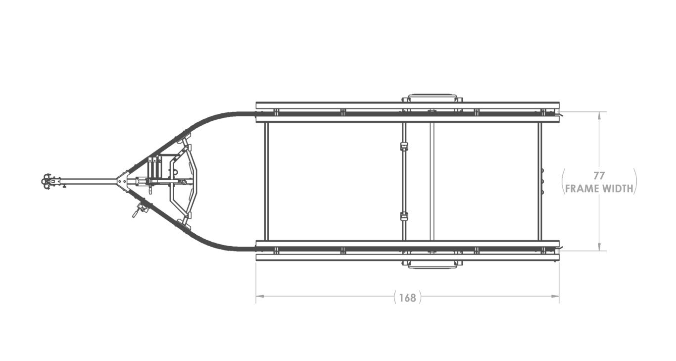 Karavan Single Axle Aluminum Pontoon Trailer