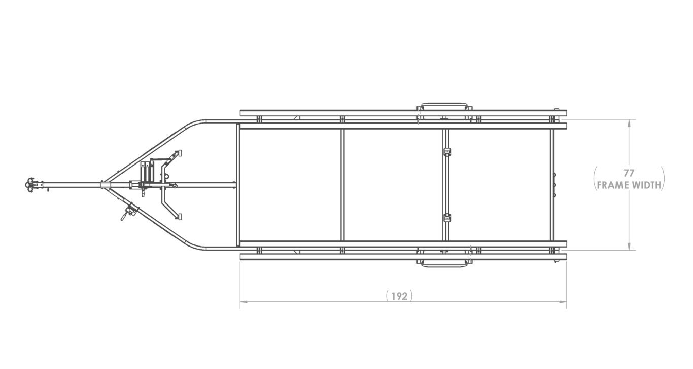 Karavan Single Axle Midsize Pontoon Trailer