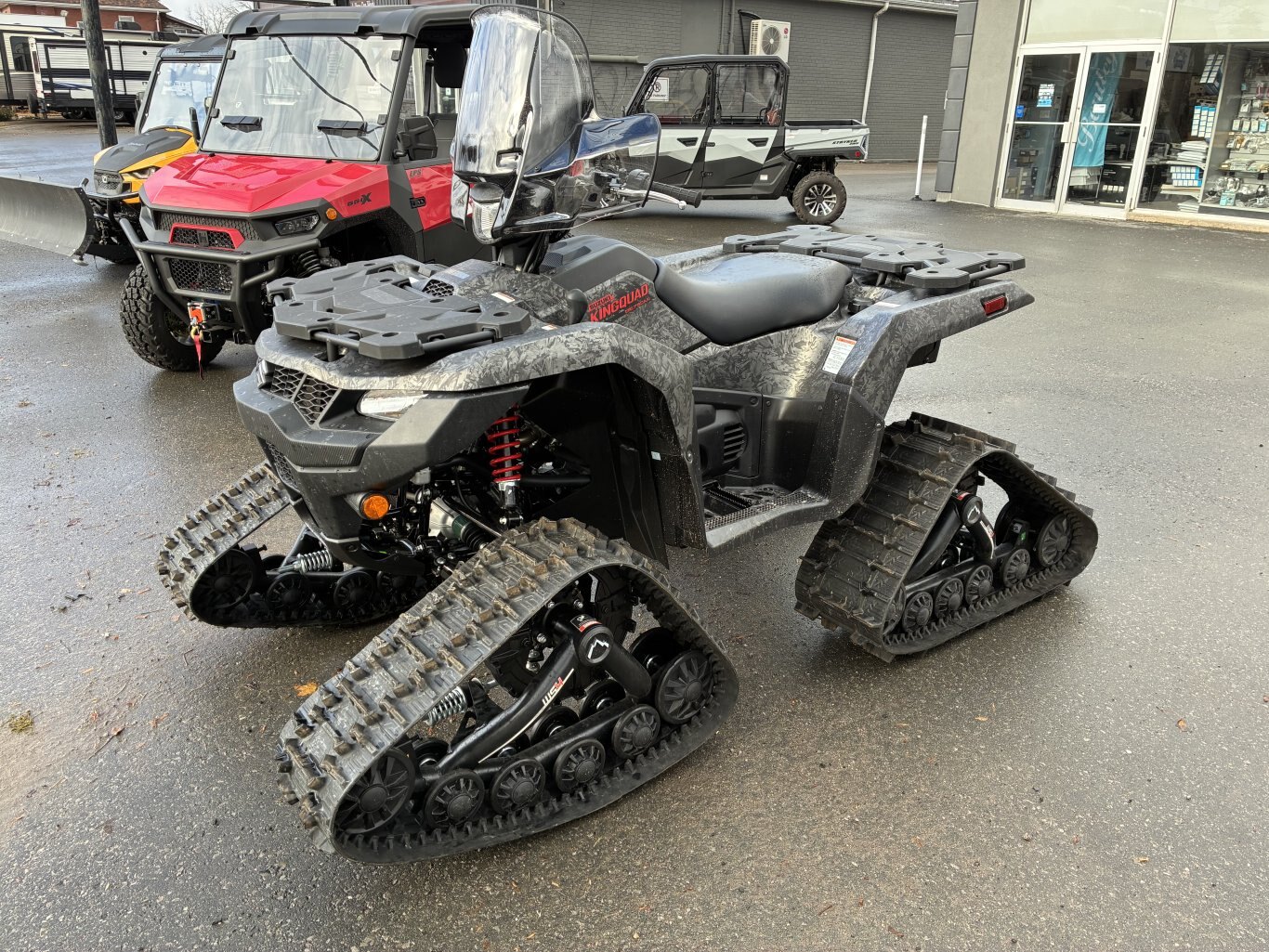 Suzuki Kingquad 750 XPZ with FX Commander Tracks & Windshield