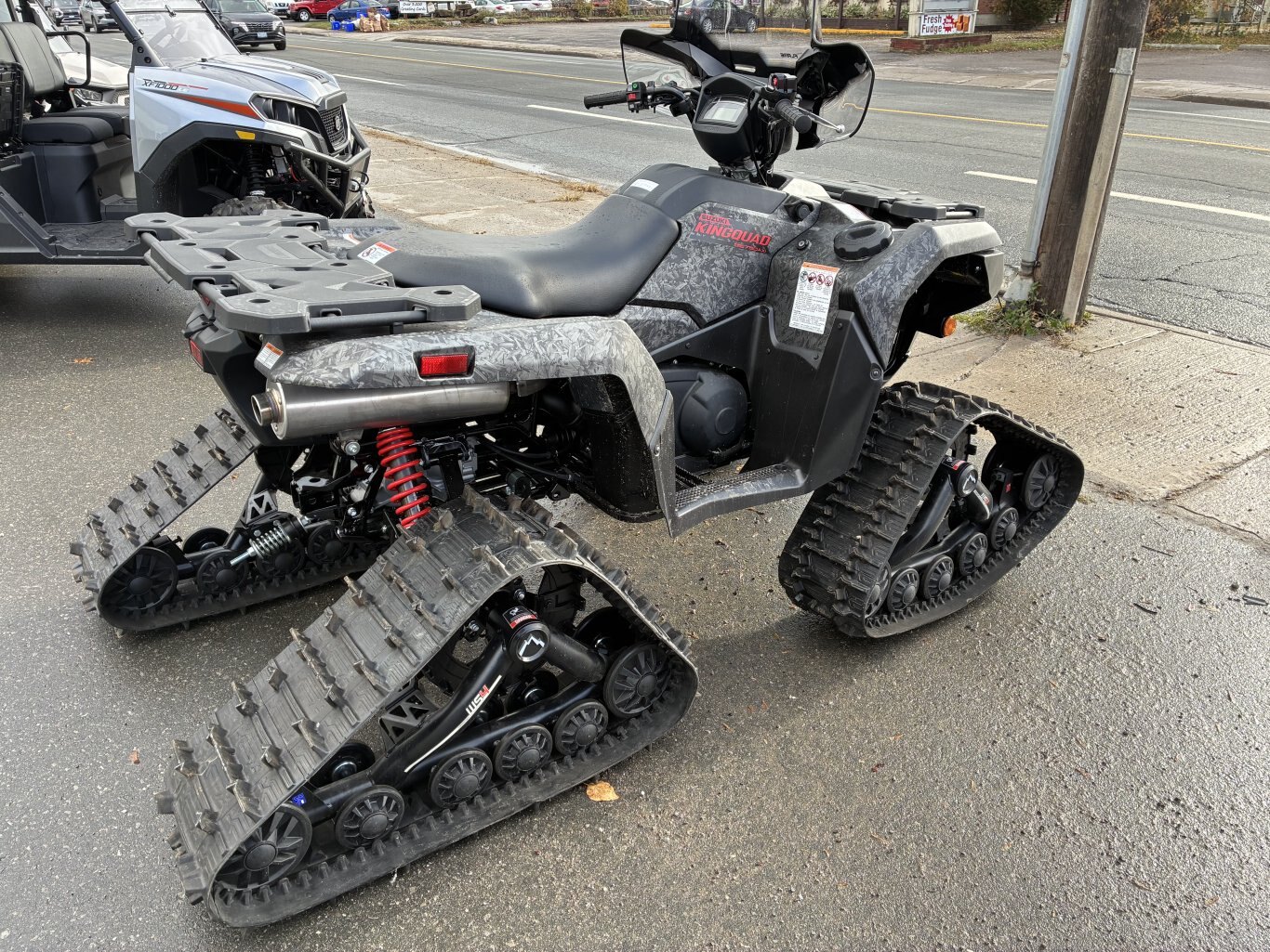 Suzuki Kingquad 750 XPZ with FX Commander Tracks & Windshield