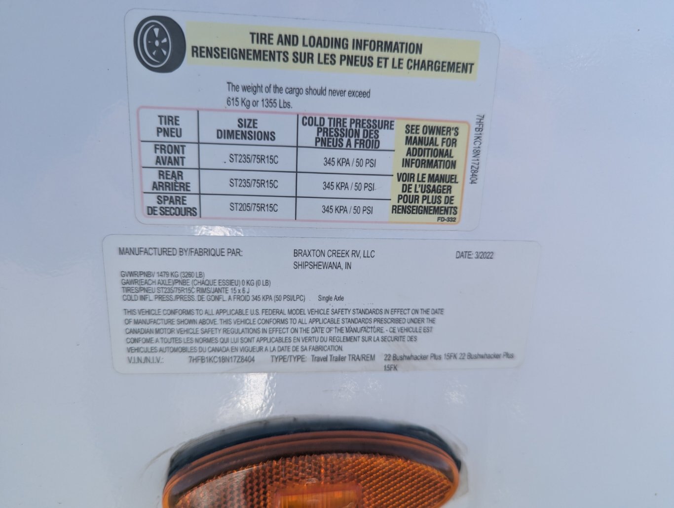 2022 Braxton Creek Bushwhacker 15FK