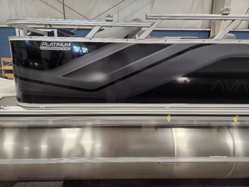 2026 Avalon 19 Venture Rear Fish Koolfab Charcoal