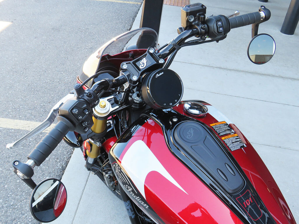 2025 Indian Motorcycle 101 Scout Sunset Red Metallic with Graphics