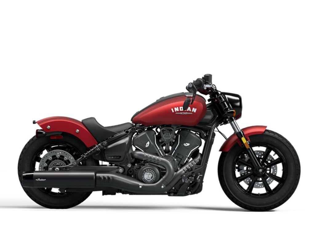 2025 Indian Motorcycle Scout Bobber Limited Tech Sunset Red Smoke