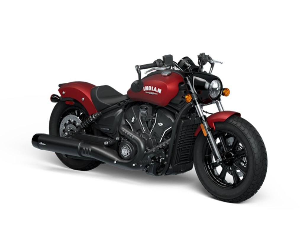 2025 Indian Motorcycle Scout Bobber Limited Tech Sunset Red Smoke