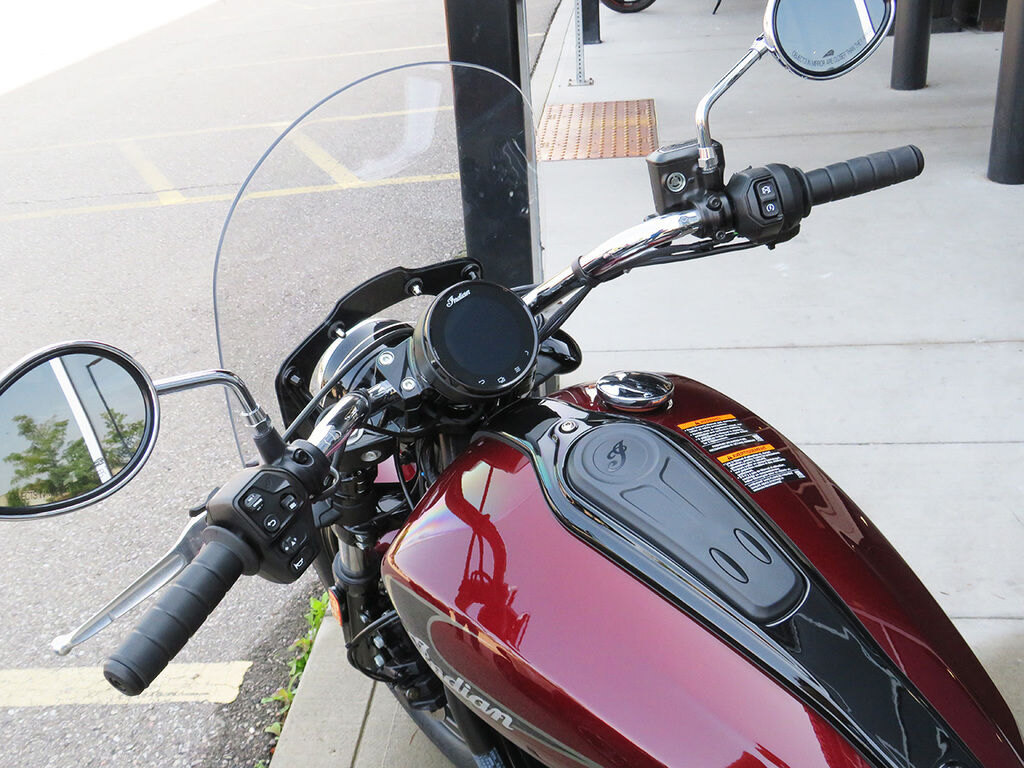 2025 Indian Motorcycle Super Scout Maroon Metallic with Graphics