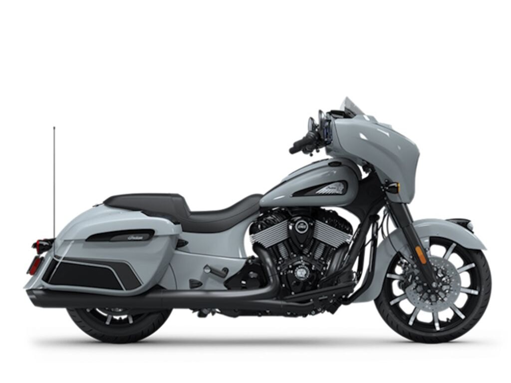 2025 Indian Motorcycle Chieftain Dark Horse w/PowerBand Audio Package Storm Gray/Graphics