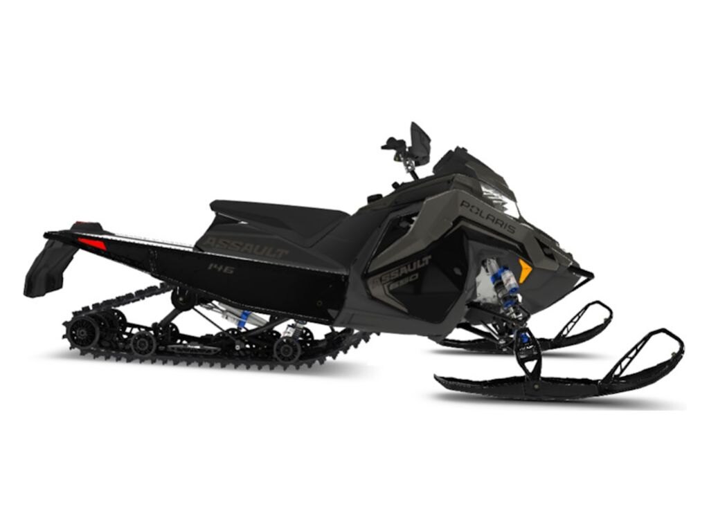 2025 Polaris 650 Switchback Assault 146 Shadow Gray / Gloss Black