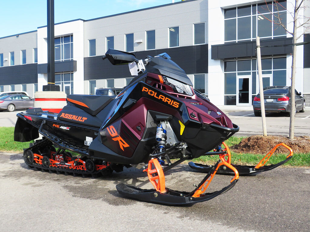 2025 Polaris Patriot 9R Switchback Assault 146 Matte Dark Cherry / Gloss Black