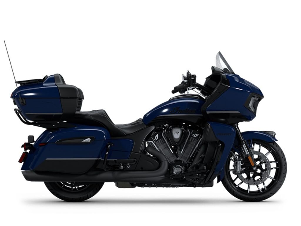 2025 Indian Motorcycle Pursuit Dark Horse 112 Springfield Blue Vivid Crystal with Black Vivid