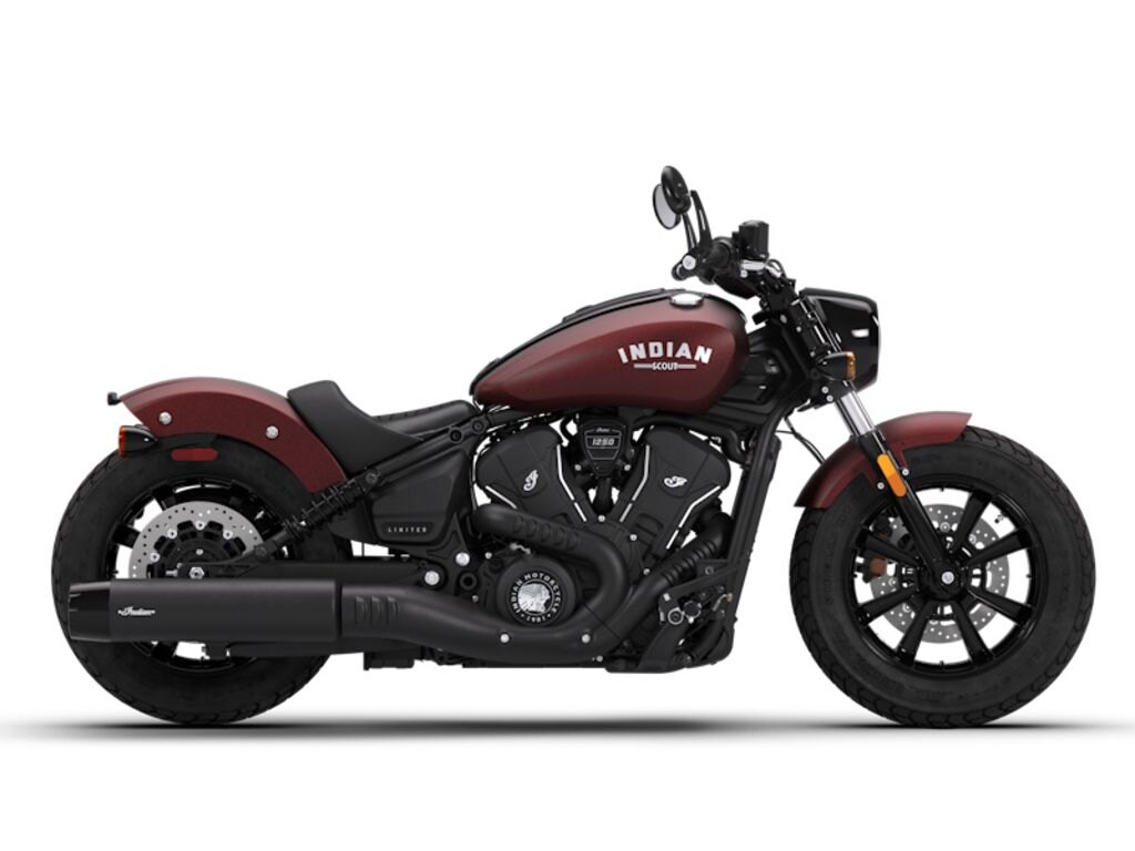 2026 Indian Motorcycle Scout Bobber Limited Tech Maroon Metallic Smoke