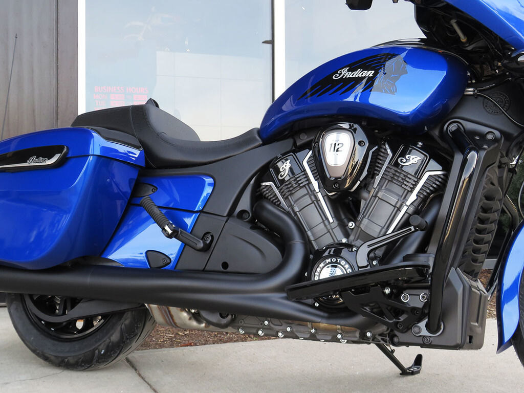 2026 Indian Motorcycle Chieftain PowerPlus Dark Horse 112 w/PowerBand Deep Blue Metallic