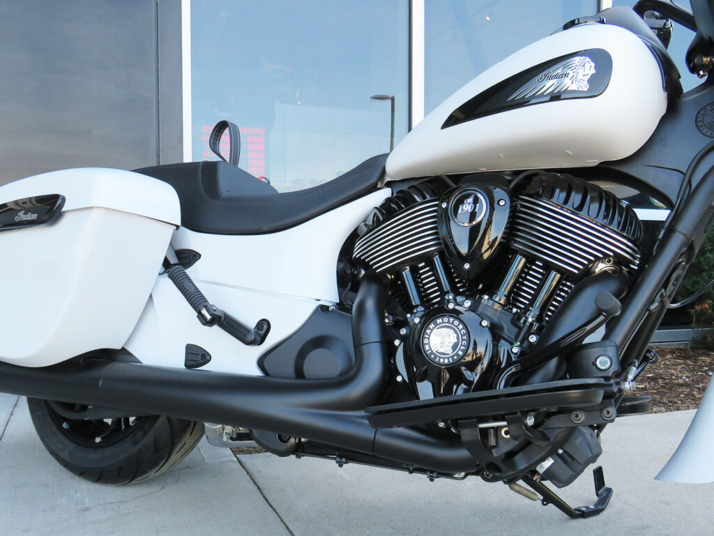 2026 Indian Motorcycle Springfield Dark Horse Ghost White Metallic Smoke