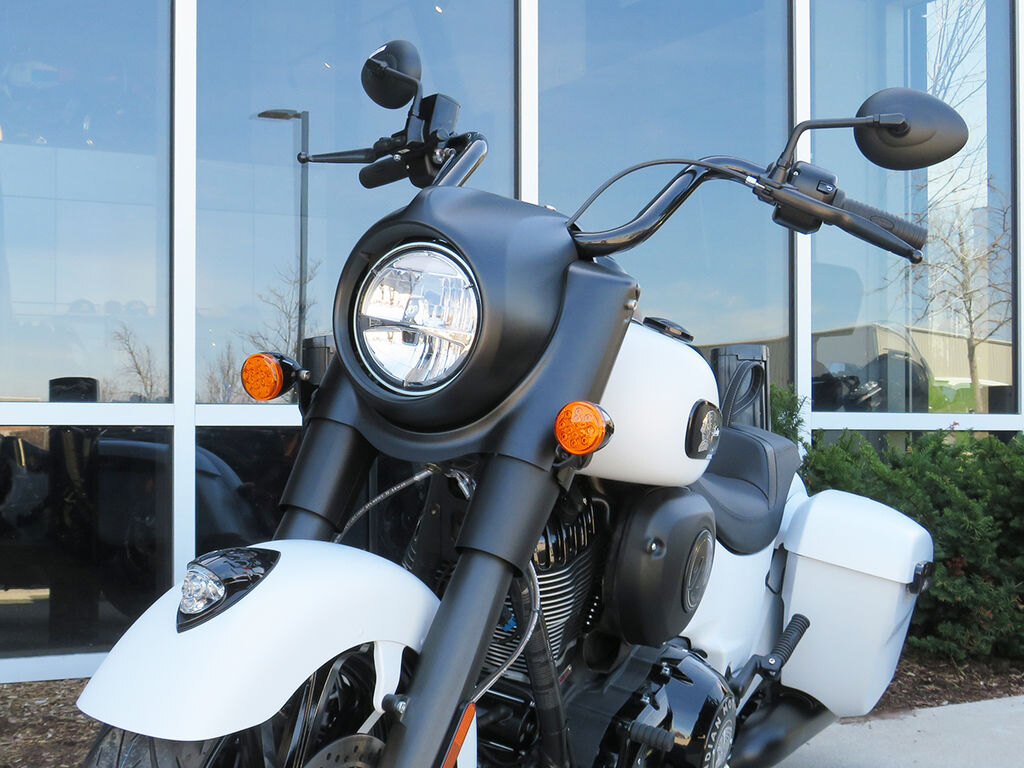 2026 Indian Motorcycle Springfield Dark Horse Ghost White Metallic Smoke