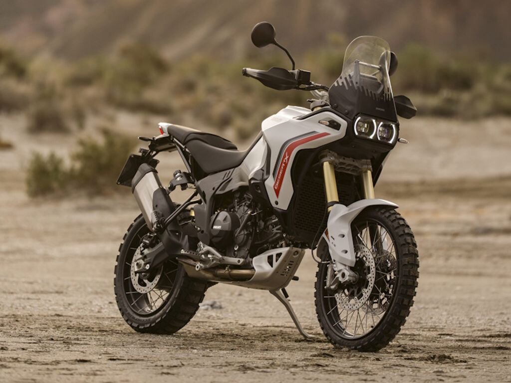 2027 Ducati DesertX V2 Matt Star White Silk livery