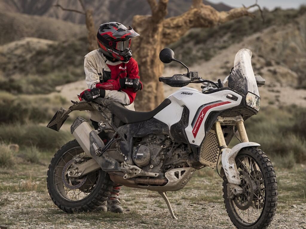 2027 Ducati DesertX V2 Matt Star White Silk livery