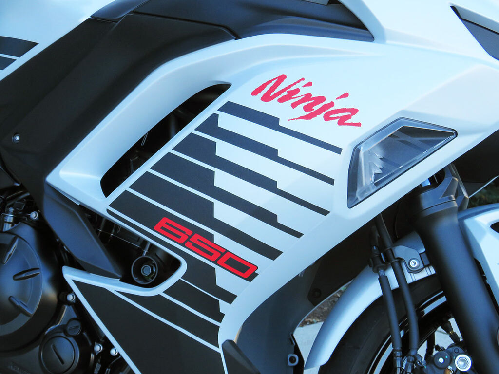 2026 Kawasaki Ninja 650 Metallic Matte Whitish Silver