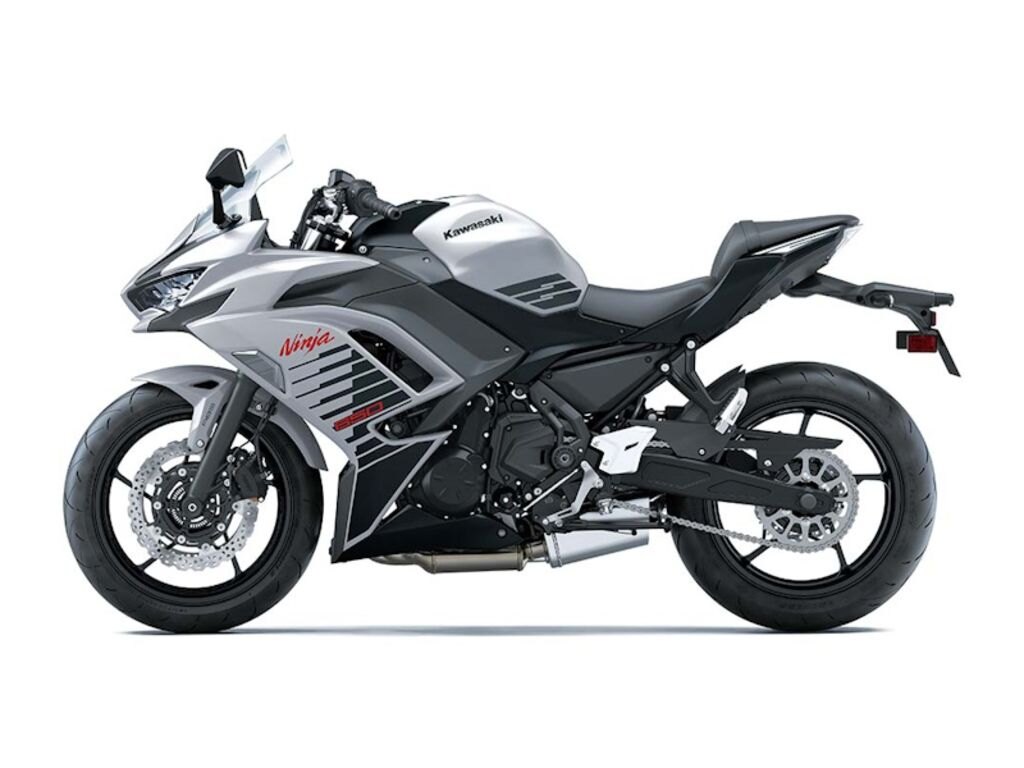 2026 Kawasaki Ninja 650 Metallic Matte Whitish Silver