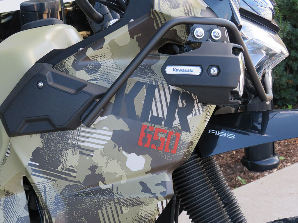2026 Kawasaki KLR650 Adventure Cypher Camo Beige