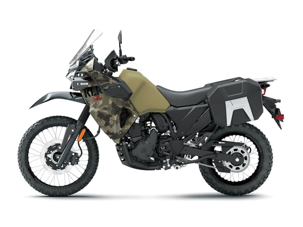 2026 Kawasaki KLR650 Adventure Cypher Camo Beige