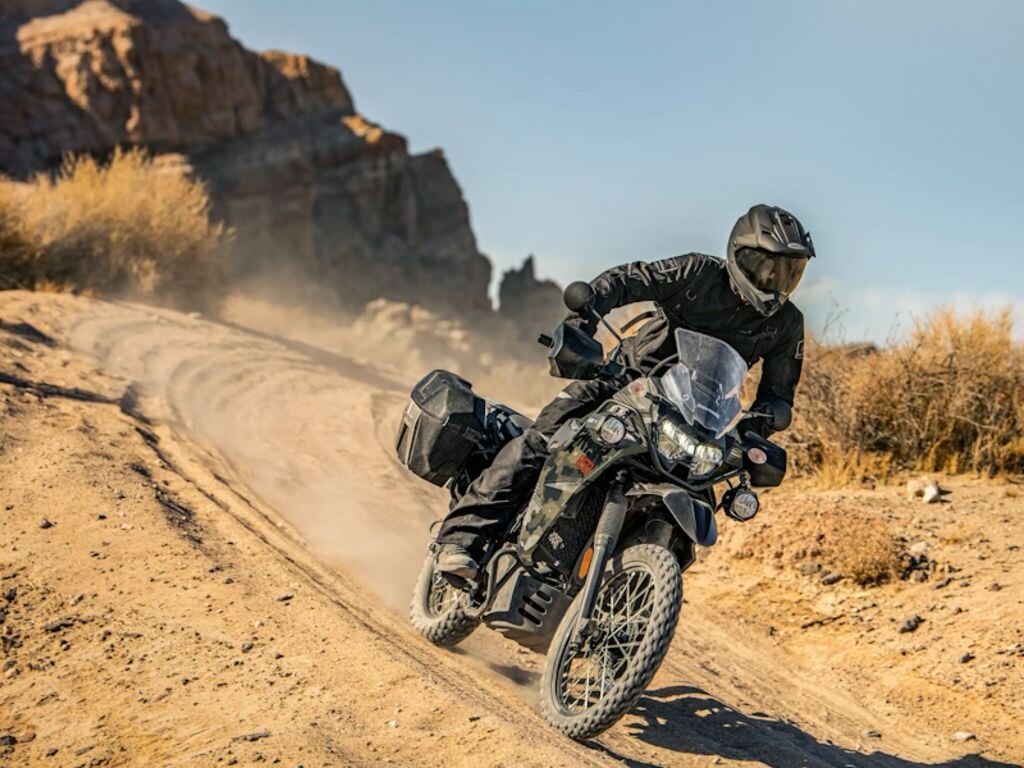 2026 Kawasaki KLR650 Adventure Cypher Camo Beige