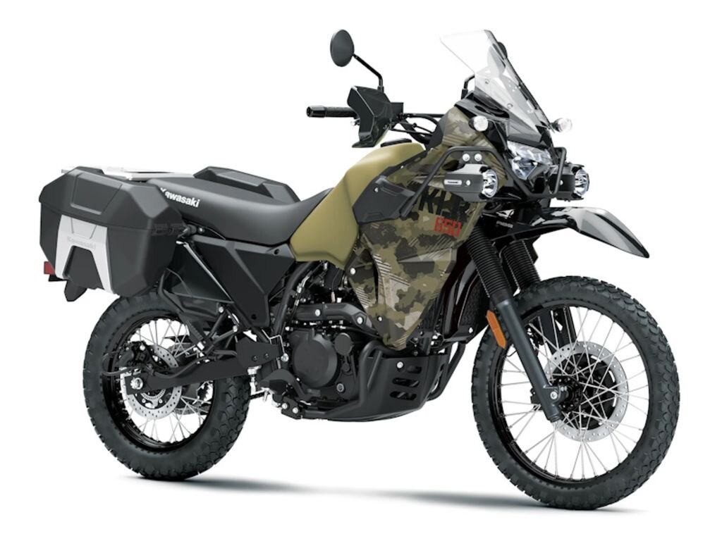 2026 Kawasaki KLR650 Adventure Cypher Camo Beige