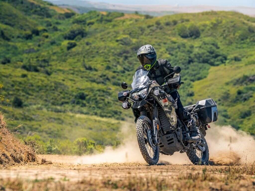 2026 Kawasaki KLR650 Adventure Cypher Camo Beige