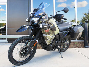2026 Kawasaki KLR650 Adventure Cypher Camo Beige