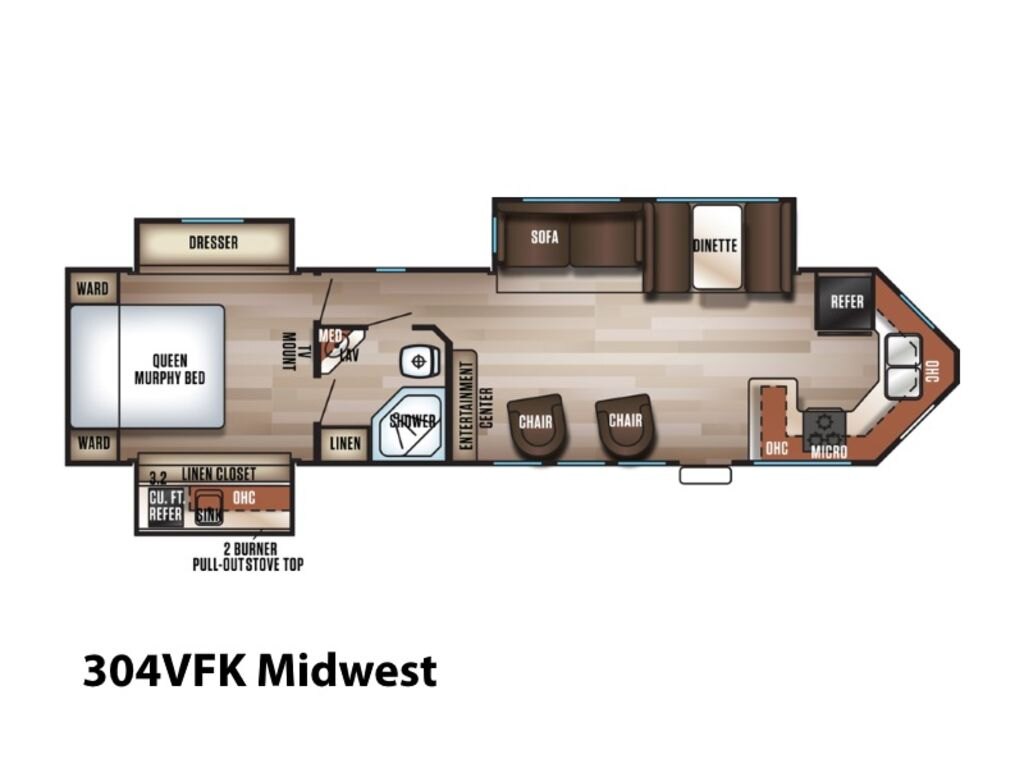 2018 Forest River Cherokee 304VFK Midwest